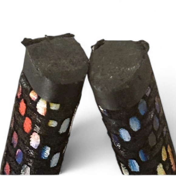 Stuart Weitzman 4” Heels Multicolor Suede Open Toe Iconic Nudist Ankle Strap 6.5 - Picture 11 of 11